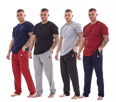 Buy Mens Cotton Pyjama Set Jersey Top Pants Lightweight Loungewear Nightwear M-XXL • 11.95£