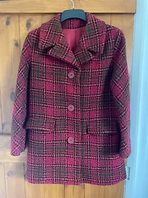 Buy Scottish Tartan Pure New Wool Vintage Jacket Fits 14 Womens • 8.99£