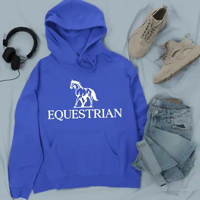 Buy Equestrian Lovers Hoodie Riding Horse Animal Pony Funny Retro Novelty Gifts • 13.99£
