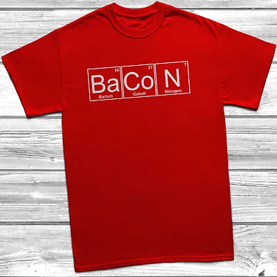 Buy Chemistry Of Bacon T-Shirt Geek Tee,  Nerd Gift,  Unisex Present, Gift For Him, • 7.95£