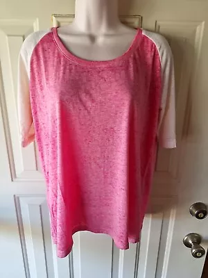 Buy Exist Woman's Medium T-shirt Lightweight Raspberry Pink Raglan Sleeve Top NWT • 8.46£