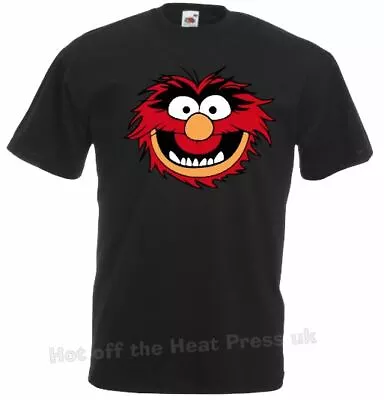 Buy **Animal** (Sesame Street), Loose Fit FOTL Small-3XL Black T Shirt • 9.49£