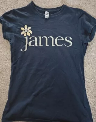 Buy James T Shirt Rare Indie Rock Band Merch Tee Ladies Size Small Blue Tim Booth • 16.50£