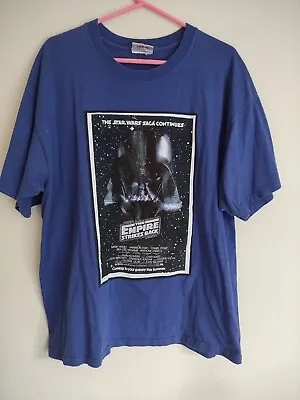 Buy Star Wars T Shirt The Empire Strikes Back *Vintage* Movie Poster 90s Y2K • 54.95£