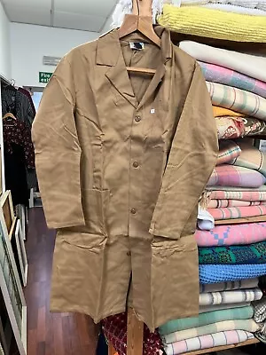 Buy Vintage Mens Yarmo Khaki Warehouse Coat - Storemans Shopkeepers Jacket- NWOT • 34.99£