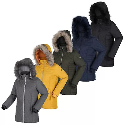 Buy Regatta Zalika Womens Jacket Quilted Faux Fur Trim • 37.24£