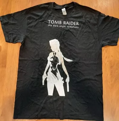 Buy Tomb Raider Lara Croft The Dark Angel Symphony New   Black T-shirt UK L  • 7£