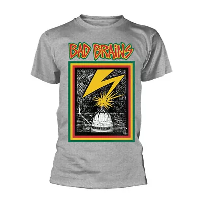 Buy Grey Bad Brains Official Tee T-Shirt Mens • 19.42£