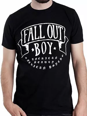 Buy Official Fall Out Boy American Beauty Mens Black T Shirt Fall Out Boy Tee • 13.95£