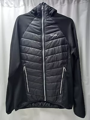 Buy ❤️ Regatta Black With White Trim Thin Padded Jacket Size Large Vgc • 6.49£