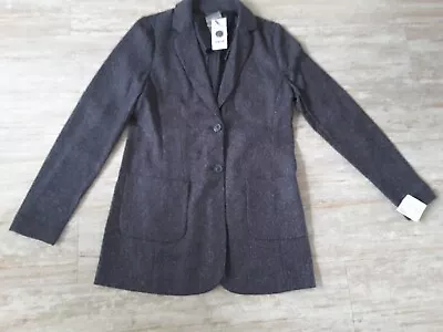 Buy Opus Dark Navy Speckled Denim Style Jacket Size 8 Or 10 Bnwt • 9.99£