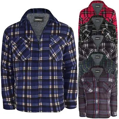 Buy Mens Lumberjack Shirt Padded Fleece Lined Thermal Insulated Flannel Thick Jacket • 19.99£