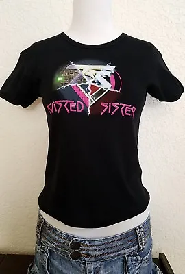 Buy Womens Twisted Sister Pre Owned Size Female Ladies Large Shirt Size L  • 16.09£