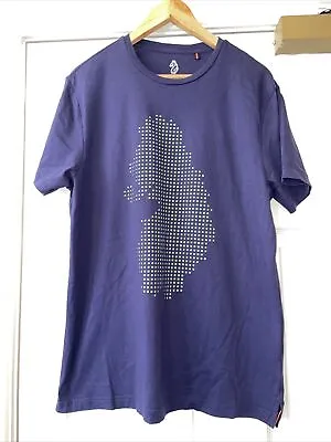 Buy Men’s LUKE 1977 T-shirt Navy Blue & Green Size XL • 5£