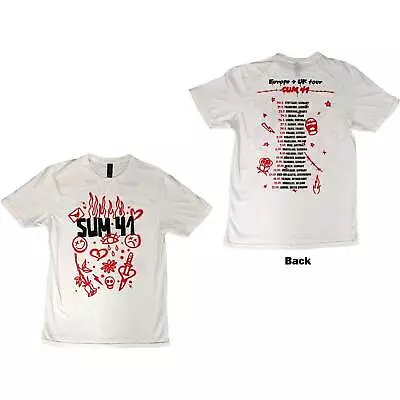 Buy Sum 41 Unisex T-Shirt: Sketches European Tour 2022 OFFICIAL NEW  • 18.58£