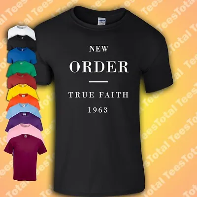 Buy New Order True Faith T-Shirt | Madchester | Joy Division | 1963 | New Wave • 16.19£