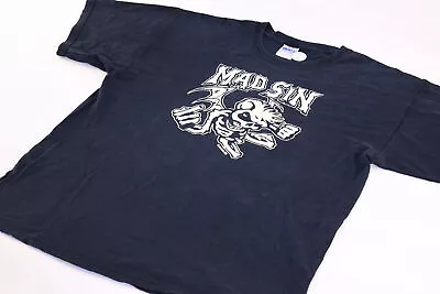 Buy Mad Sin T-Shirt Band Psychobilly Rockabilly Punk Vintage Comic Bartmann 2004 L • 26£