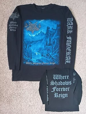 Buy Dark Funeral Where Shadows Forver Reign T-Shirt - Size M- Heavy Black Metal • 19.99£