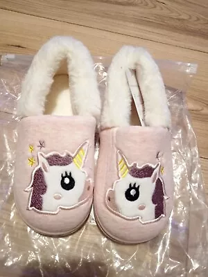 Buy Girls Unicorn Memory Foam Slippers Size 12 • 5£