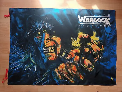 Buy Warlock Vintage Flagge Fahne Merch Heavy Metal Doro Iron Maiden • 35.97£