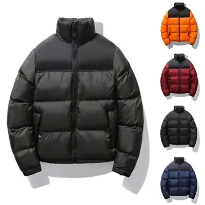 Buy Jacket Male Coat Daily Durable Puffer Bubble Stand Collar Streetwear Warm • 26.23£