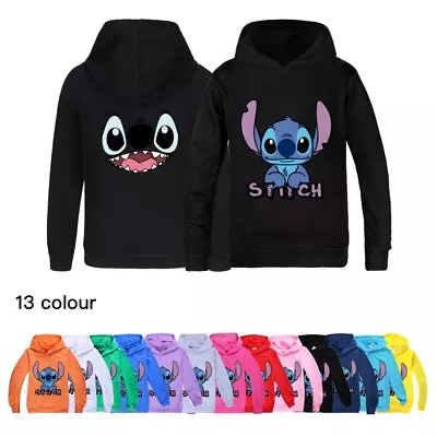 Buy Lilo And Stitch TV Kids Hoodies Hoody Boys Girls Sweatshirt Long Sleeve Shirt • 12.99£