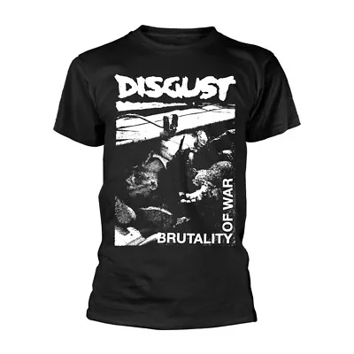 Buy DISGUST - BRUTALITY OF WAR BLACK T-Shirt, Front & Back Print Medium • 20.09£