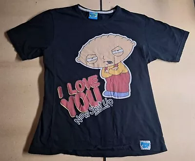 Buy Family Guy Stewie Griffin I Love You Now Shut Up Size Medium T-Shirt  • 10£