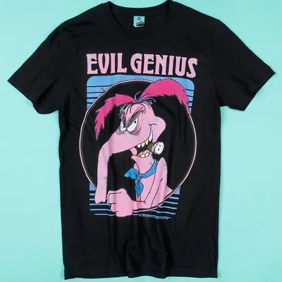 Buy Official The Raccoons Cyril Sneer Evil Genius Black T-Shirt • 19.99£