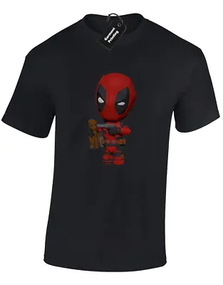 Buy Babypool Baby Groot Toy Mens T-shirt Guardians Superhero Galaxy (colour) • 7.99£
