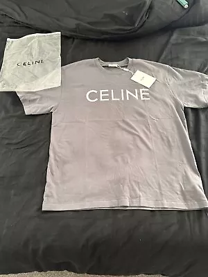 Buy Genuine Celine Medium Tshirt Unisex Dark Grey New With Tags Medium  • 30£