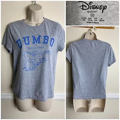 Buy Disney Primark Grey Dumbo Walt Disney Character Print Causal T-Shirt XS 6/8UK • 7.99£