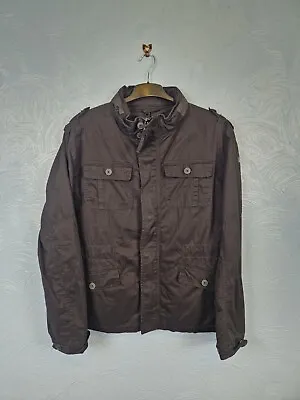 Buy Brandit Britannia Jacket Mens Size L Black Coat Smart Military Hooded New • 49.99£