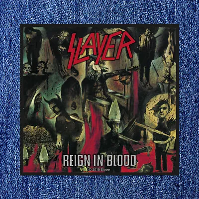 Buy Slayer - Reign In Blood - Sew On Patch Official Merch • 4.75£