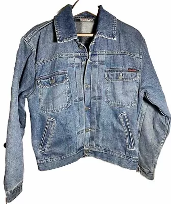 Buy Coca Cola Ware Denim Jacket Blanket Lined Vintage Retro USA Blue Size Small • 55.38£