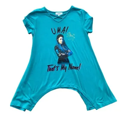 Buy Disney Descendants Uma Ursula Turquoise Blue Womens Shirt Size Wom Medium • 3.79£