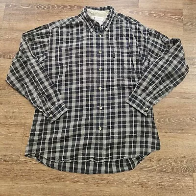 Buy Columbia Navy Blue Black Tartan Check Thick Fleece Lined Flannel Shirt Jacket XL • 28£