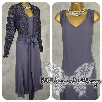 Buy JACQUES VERT Size 22 BNWT Midi Dress And Jacket Occasion Mother Of The Bride • 89.99£