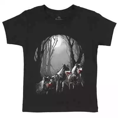 Buy Wolf Night T-Shirt Horror Pack Howling Death Moon Soul Ghost Forest Night P237 • 9.99£