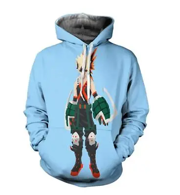 Buy 3D My Hero Academia Midoriya Izuku Deku Cosplay Men Sweatshirt Hoodies Clothes • 17.64£