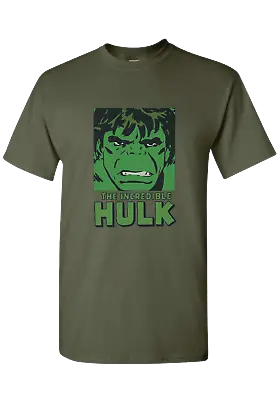 Buy Marvel The Incredible Hulk Graphic Green Cotton T-Shirt - Unisex Adults • 12.95£