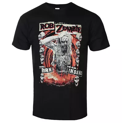 Buy Officially Licensed Rob Zombie Born Insane Mens Black T Shirt Rob Zombie Tee • 14.50£