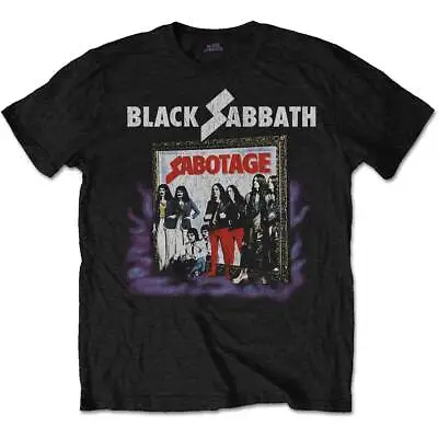 Buy Black Sabbath T-Shirt Sabotage Ozzy Osbourne Official New • 14.95£