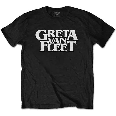 Buy Greta Van Fleet T Shirt Logo Official Mens Womens Black Classic Rock Merch • 14.88£