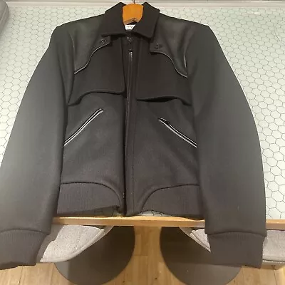 Buy Saint Laurent Paris Mens Genuine Teddy Style Black Jacket RRP £4,000 • 399£