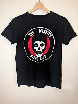 Buy The Misfits Fiend Club Graphic Print Black Band Merch Short Sleeve Medium  • 16.99£