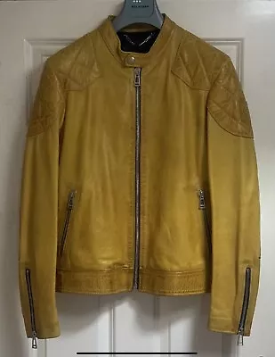 Buy Belstaff Outlaw Leather Jacket Size Uk 42 Eu 52 • 540£