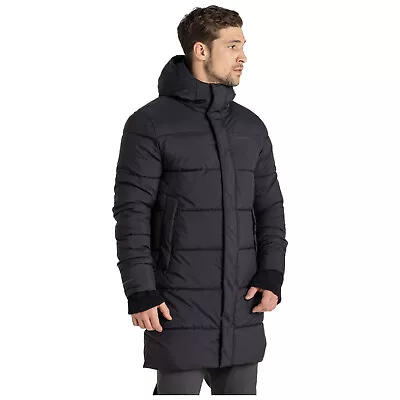 Buy 2024 Craghoppers Mens Cormac Hooded Long Jacket ThermoPro Coat Water Repellent • 79.95£