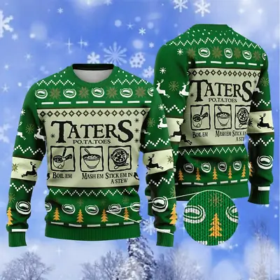 Buy Taters Potatoes Ugly Sweater, LOTR Ugly Christmas Sweater, Patotoes Sweater • 39.52£