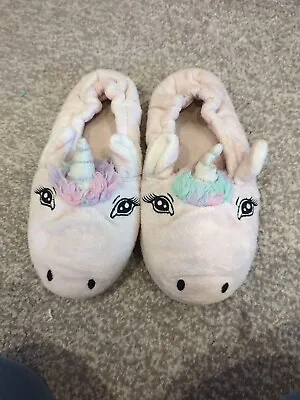 Buy Pink Unicorn Slippers  Size 3 #look##   • 2£